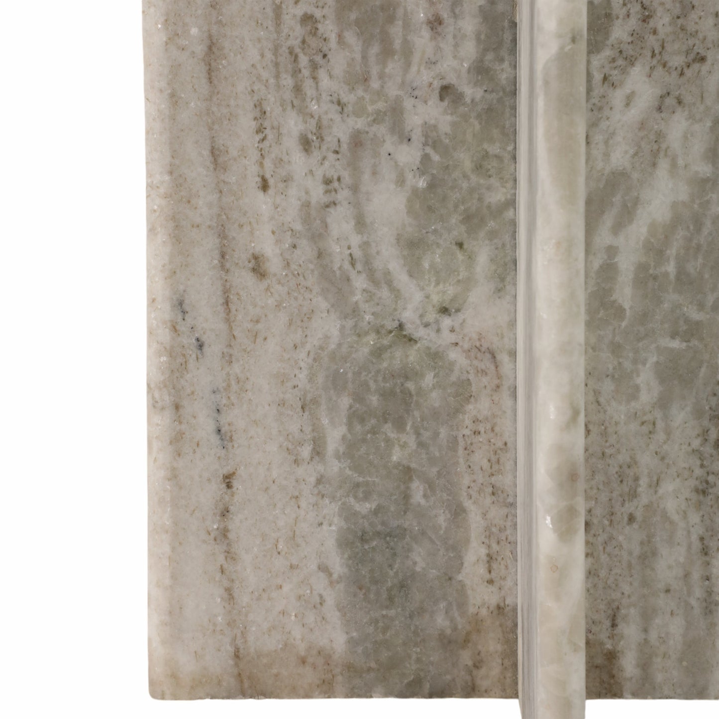 22" ROMMI SMALL MARBLE TABLE, WHITE