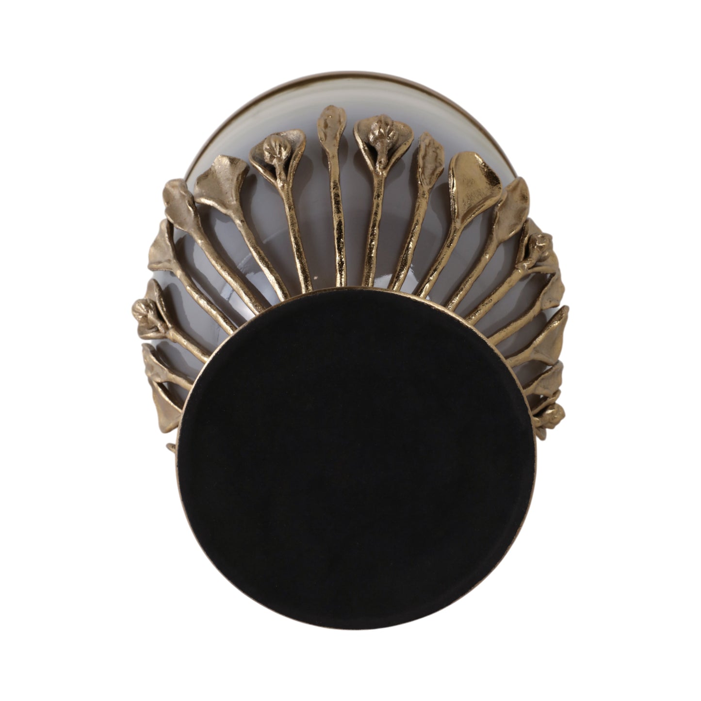 19" Eaves Large Glass And Metal Hurricane