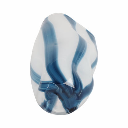 11" Beldan Medium Blue Glass Vase