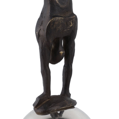 23" Augustolo Statuary With Steel Sphere