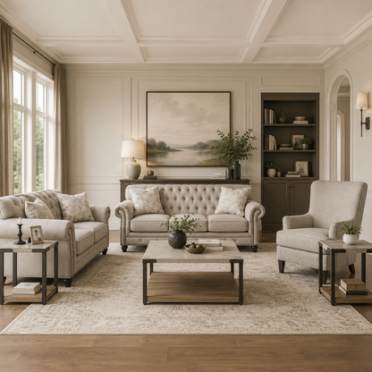 Katahdin Sofa Set with Free OCCASIONAL TABLE SET (3/CN)