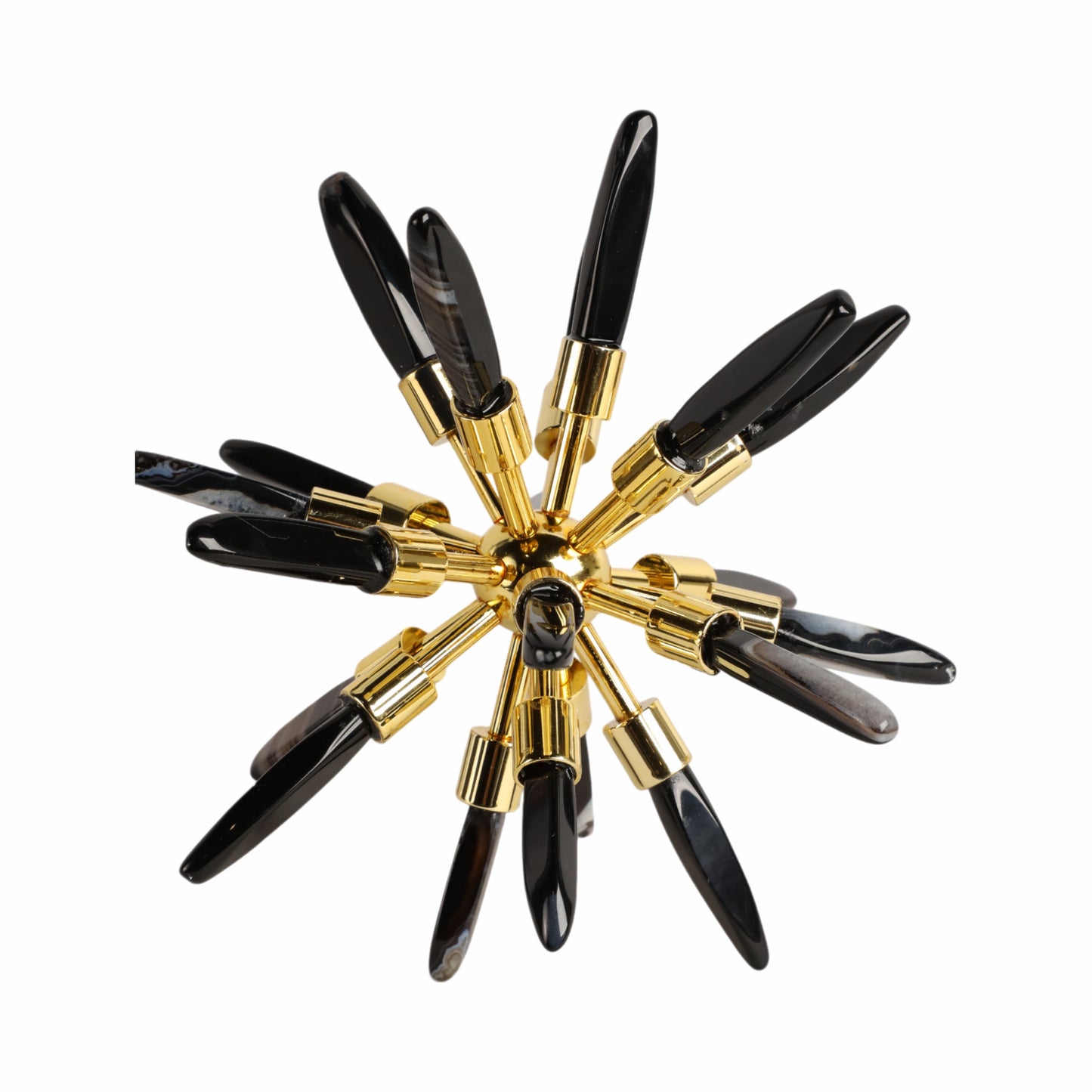 8" Fiona Small Black Stone Starburst Statuary Kd