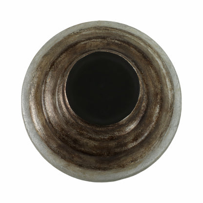 12" Glass Pedestal Bowl Ombre Finish, Multi