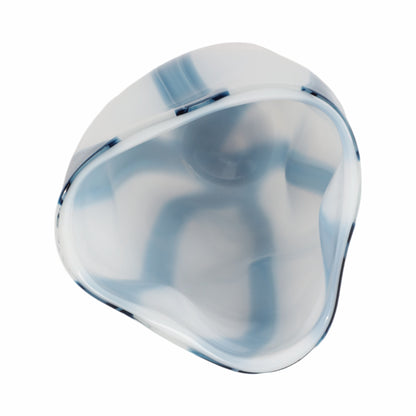 11" Beldan Medium Blue Glass Vase