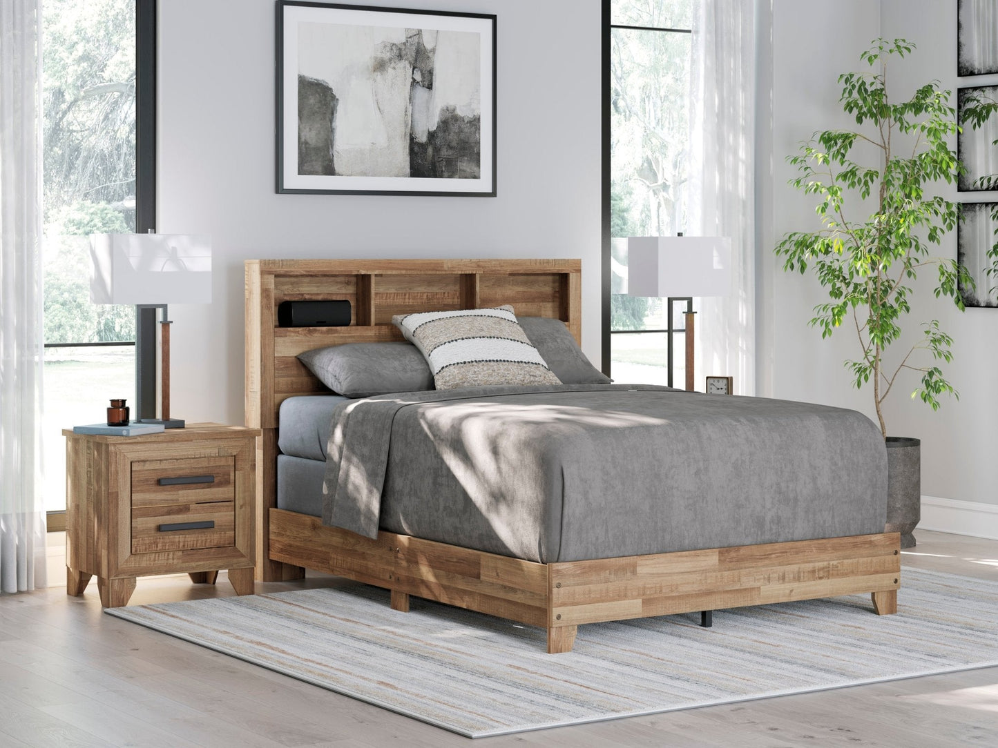 Finaria Full Bookcase Bed