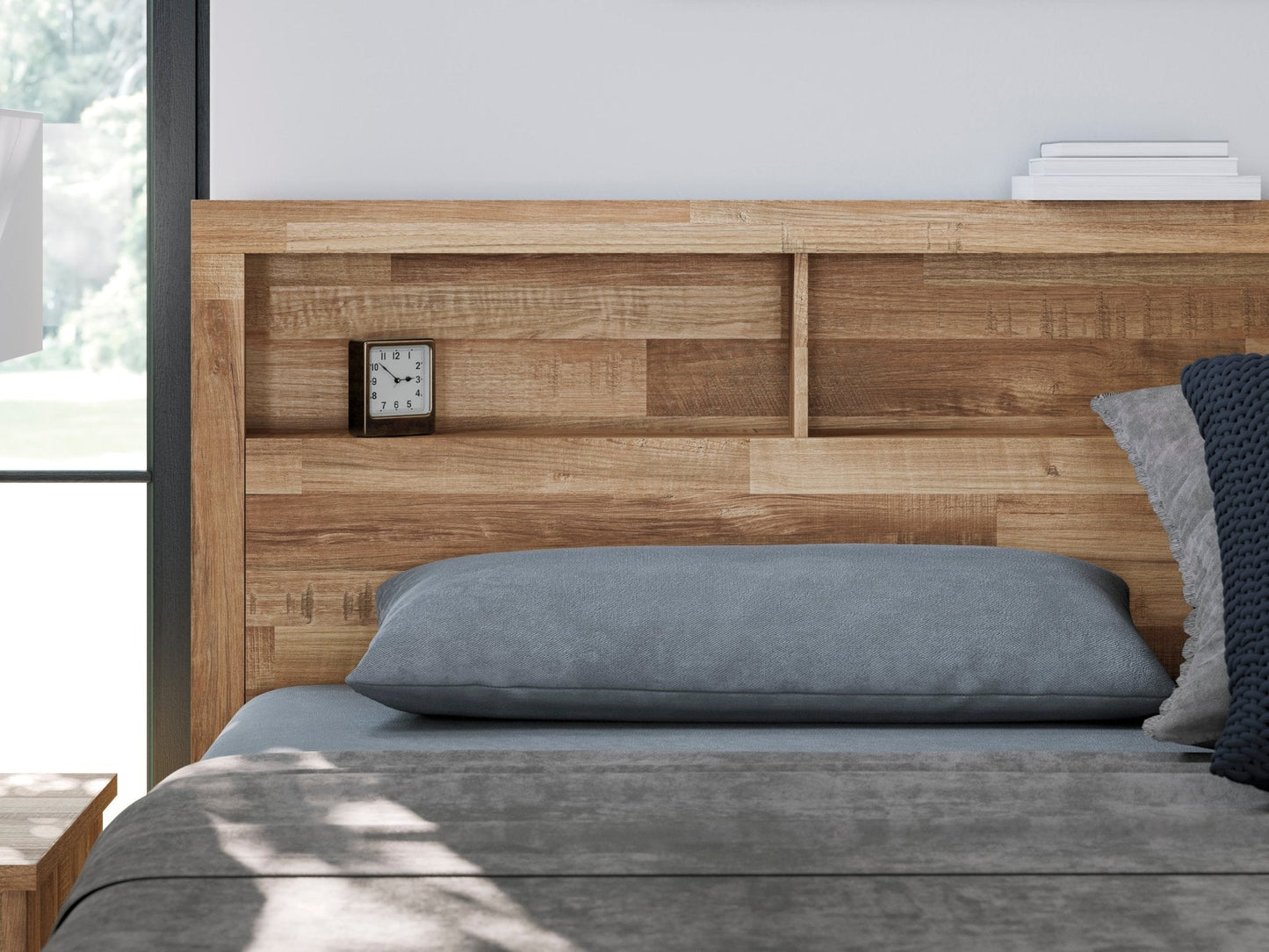 Finaria King Bookcase Bed