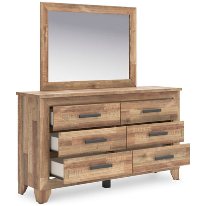 Finaria Six Drawer Dresser and Mirror