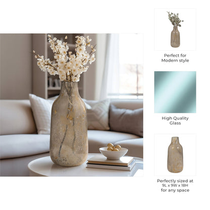 FOLEY NATURAL GLASS VASE |EV19709