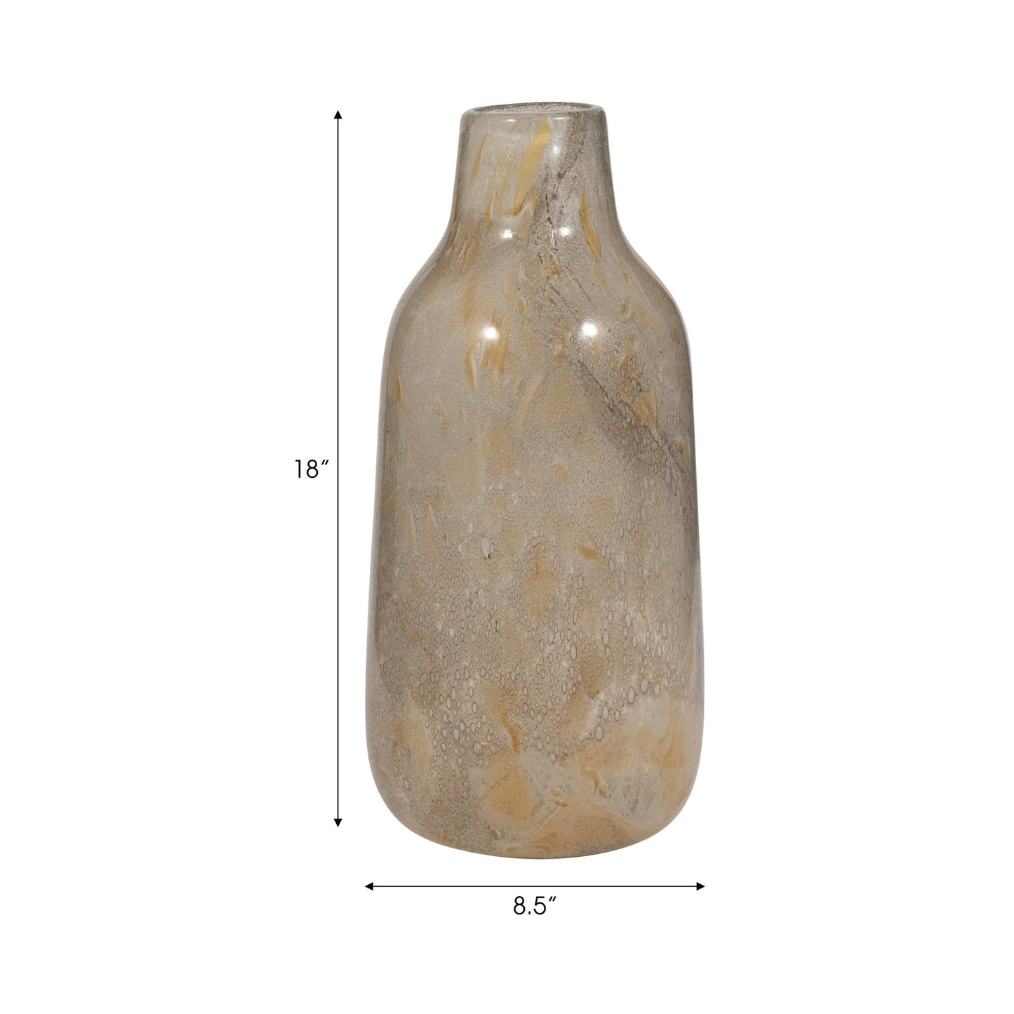 FOLEY NATURAL GLASS VASE |EV19709