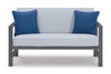 Fynnegan Outdoor Loveseat with Table (Set of 2)