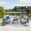 Fynnegan Outdoor Loveseat with Table (Set of 2)