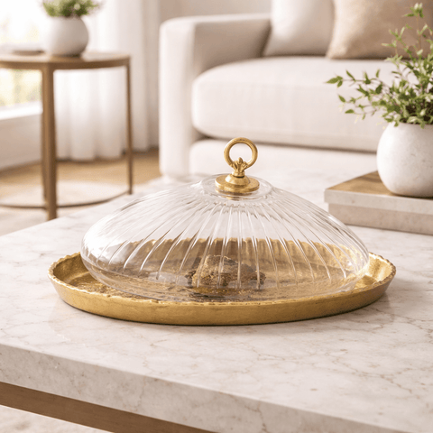 Grand Gourmet Glass Dome Platter