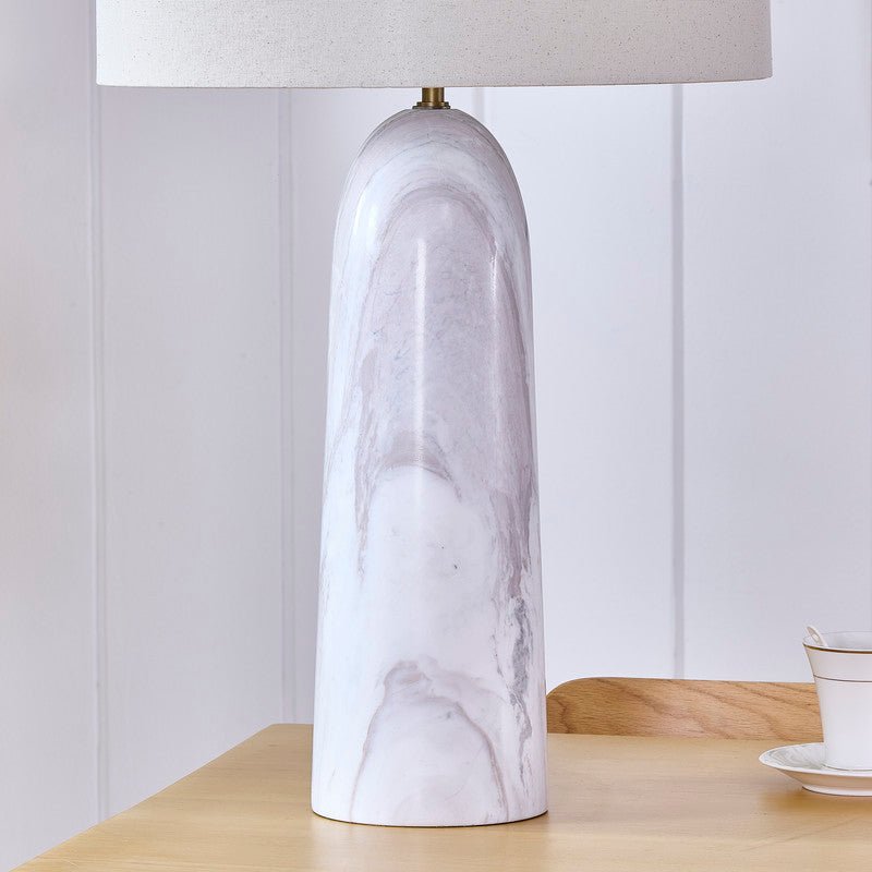 Haze Grey Marble Table Lamp