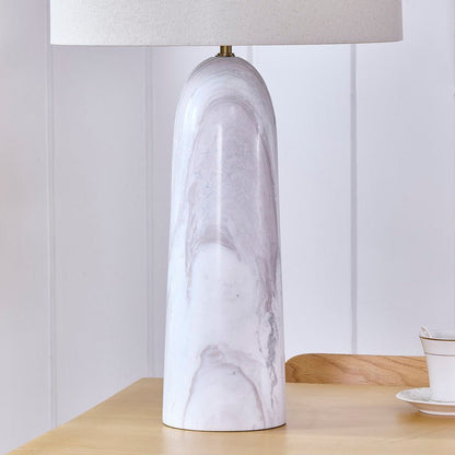 Haze Grey Marble Table Lamp