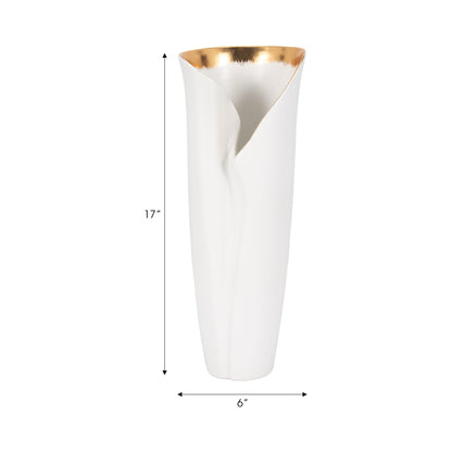 HOLLIS VASE, WHITE