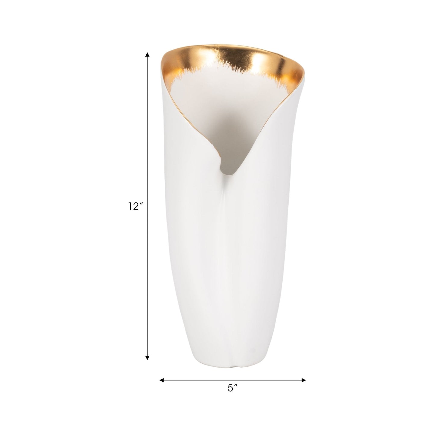 HOLLIS VASE, WHITE