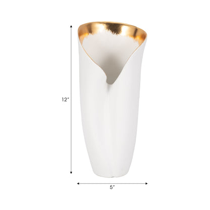 HOLLIS VASE, WHITE