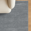 INDIAN HANDWOVEN VISCOSE CARPETS Gray Rug