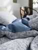 Jaqcuard Floral Weave Grey Bedding Set-KING