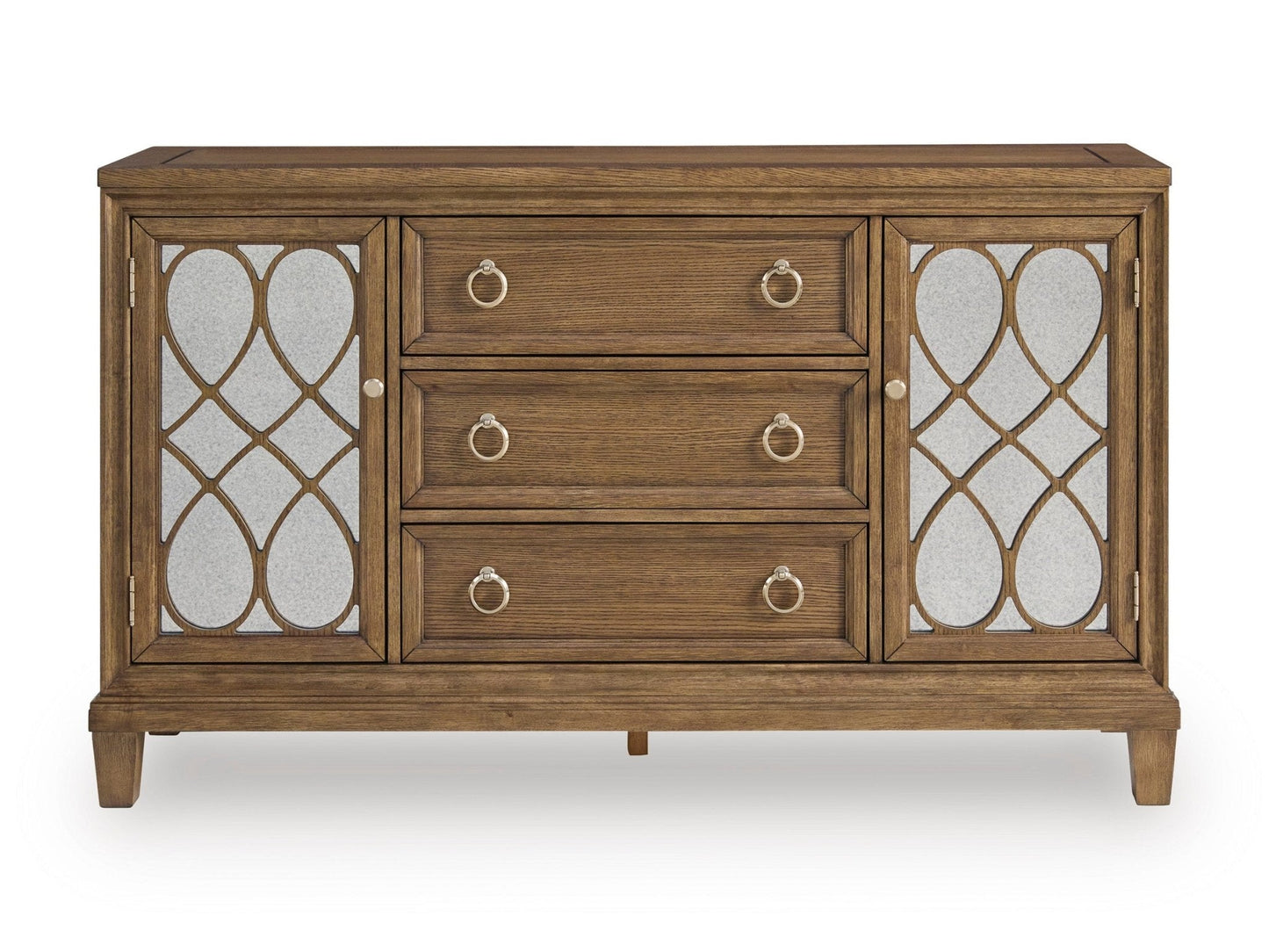 Jorlaina RECT Dining Table with 8 chairs and Server