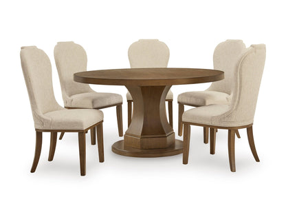 Jorlaina Round Dining Set without server
