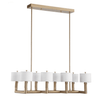 Knurl 8-Lt Chandelier