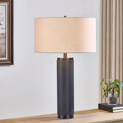 30"H Matt Black Nostalgia Table Lamp