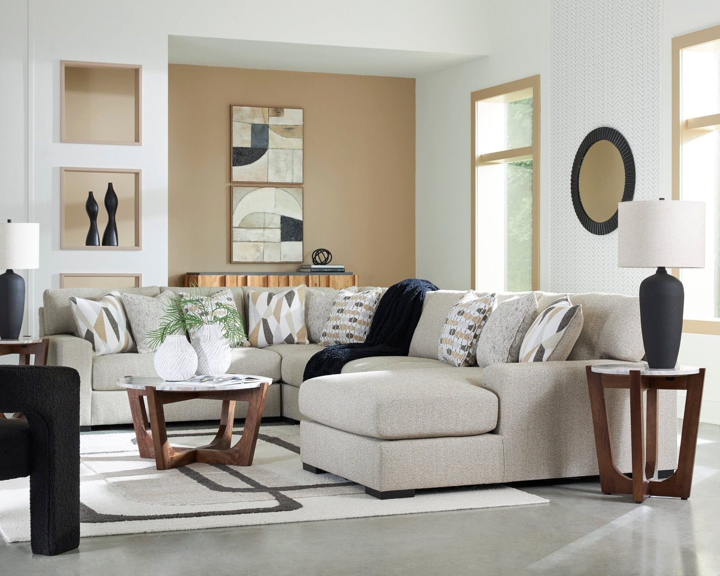 Laurelgrove 5-Piece Sectional with Chaise |75105S12