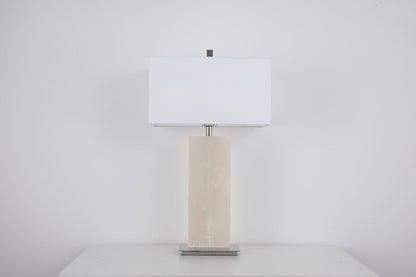 Alabaster Cream Table Lamp Luma Stone Collection