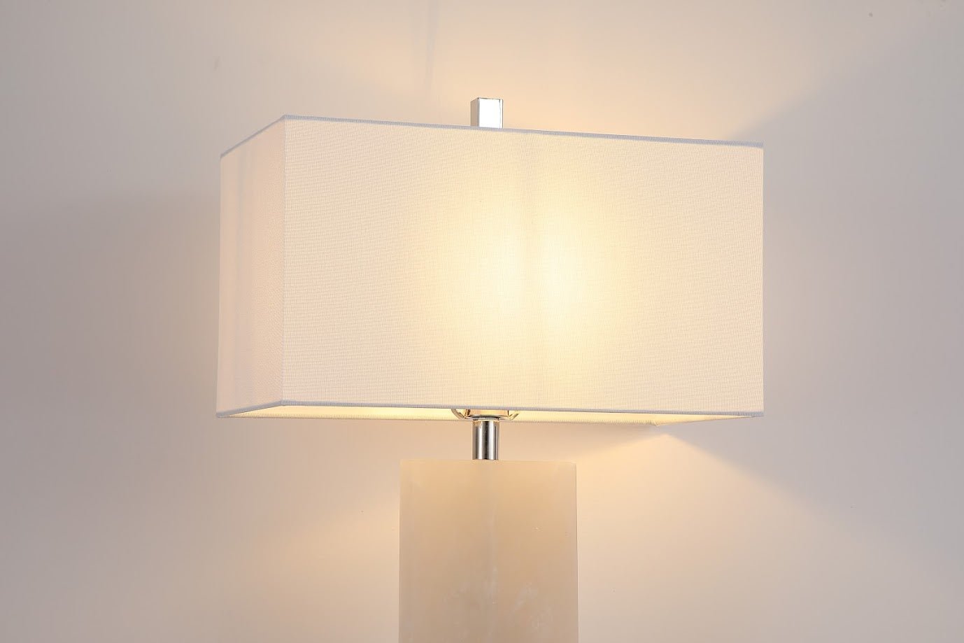 Alabaster Cream Table Lamp Luma Stone Collection