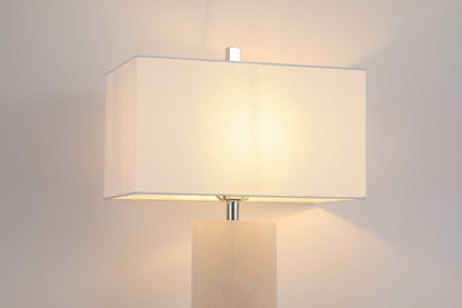 Alabaster Cream Table Lamp Luma Stone Collection