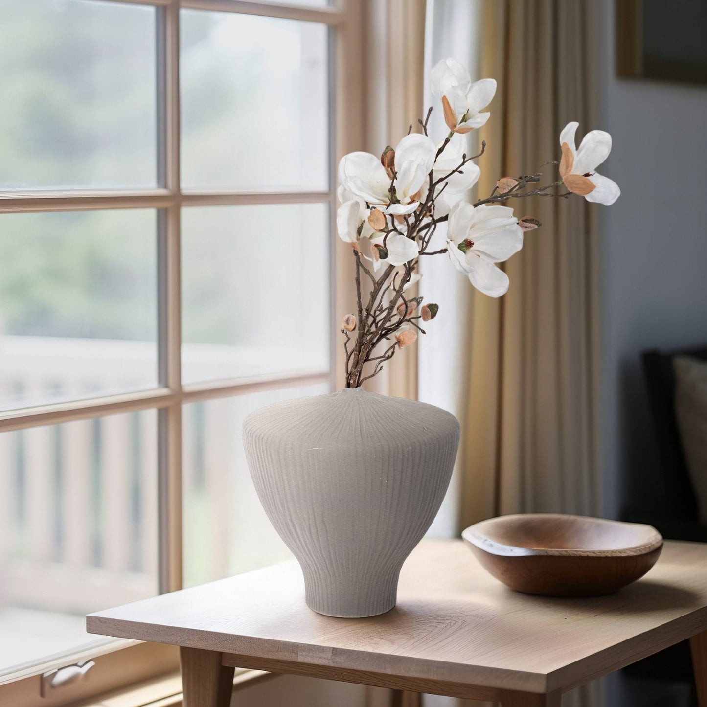 LOMBOK VASE, GRAY |EV20087-02