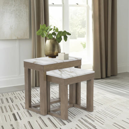 طاولات جانبية متداخلة من لوياسكا (قطعتان)