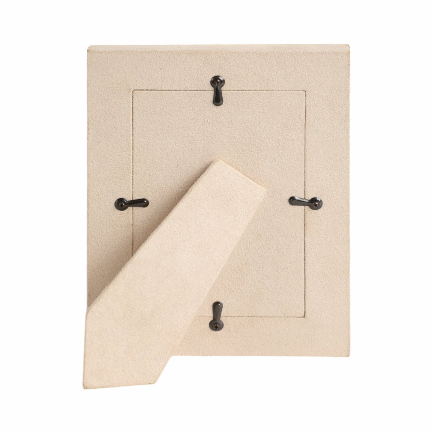 LUANDA LETHER 5X7 PHOTO FRAME, CREAM