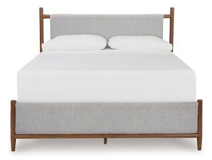 Lyncott King Upholstered HB/FB/Roll Slats