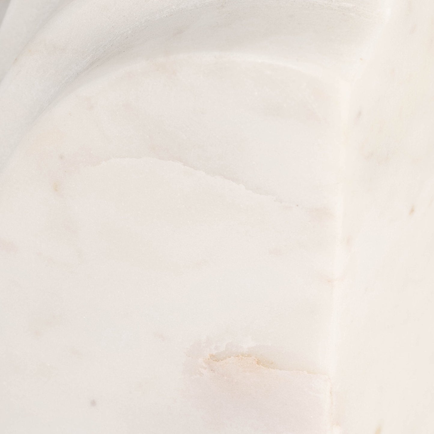 MARBLE, S/2 6"H RAINBOW BOOKENDS, WHITE