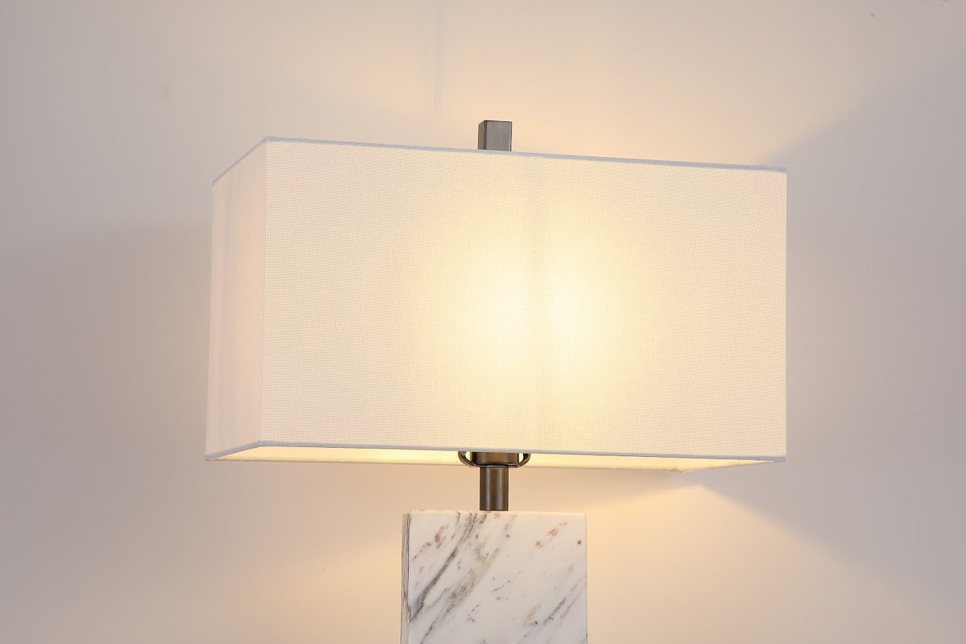 Marbled Linen Table Lamp Luma Stone Collection