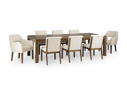 Marxmore RECT Dining Table with 10 chairs and Server