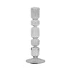 Mixed Bubble Taper Candleholder, Smoke |21351-01