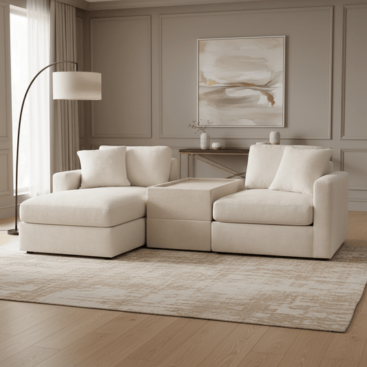 Modmax 3-Piece Chaise, corner chair, and Console