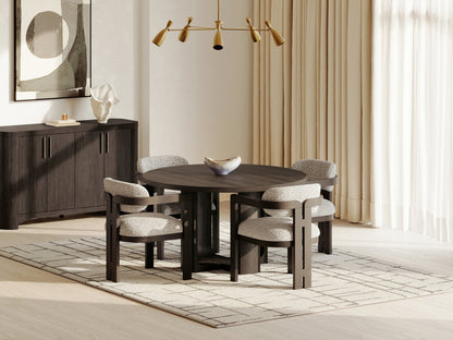 Neo Round Dining Room Set With 4 Arm chairs