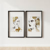 Organic Portrait Framed Prints, S/2