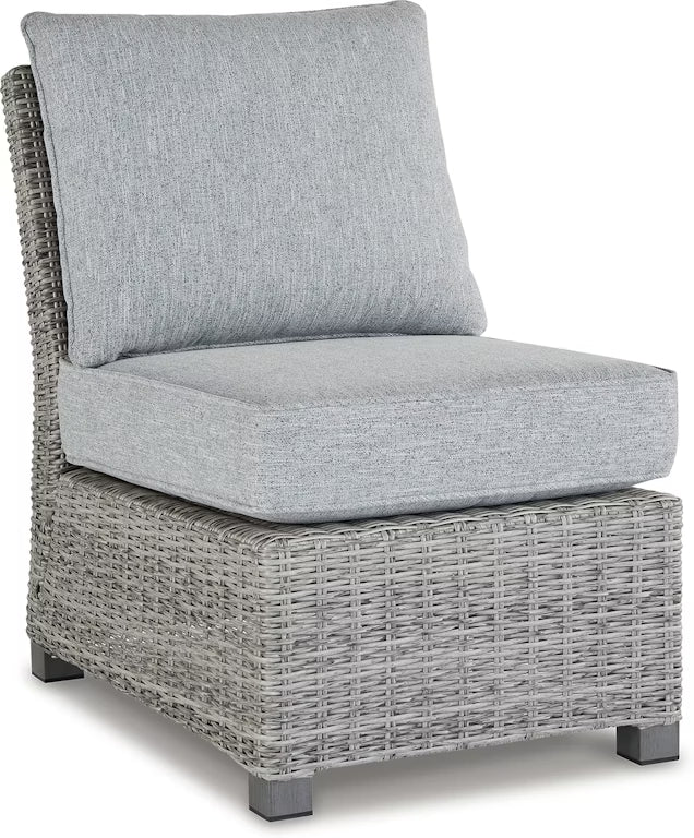 Naples Beach Armless Chair with Cushion