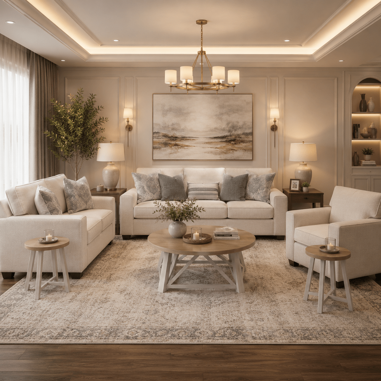 Padova Sofa Set with Free Fawndell Occasional Table Set (3/CN)