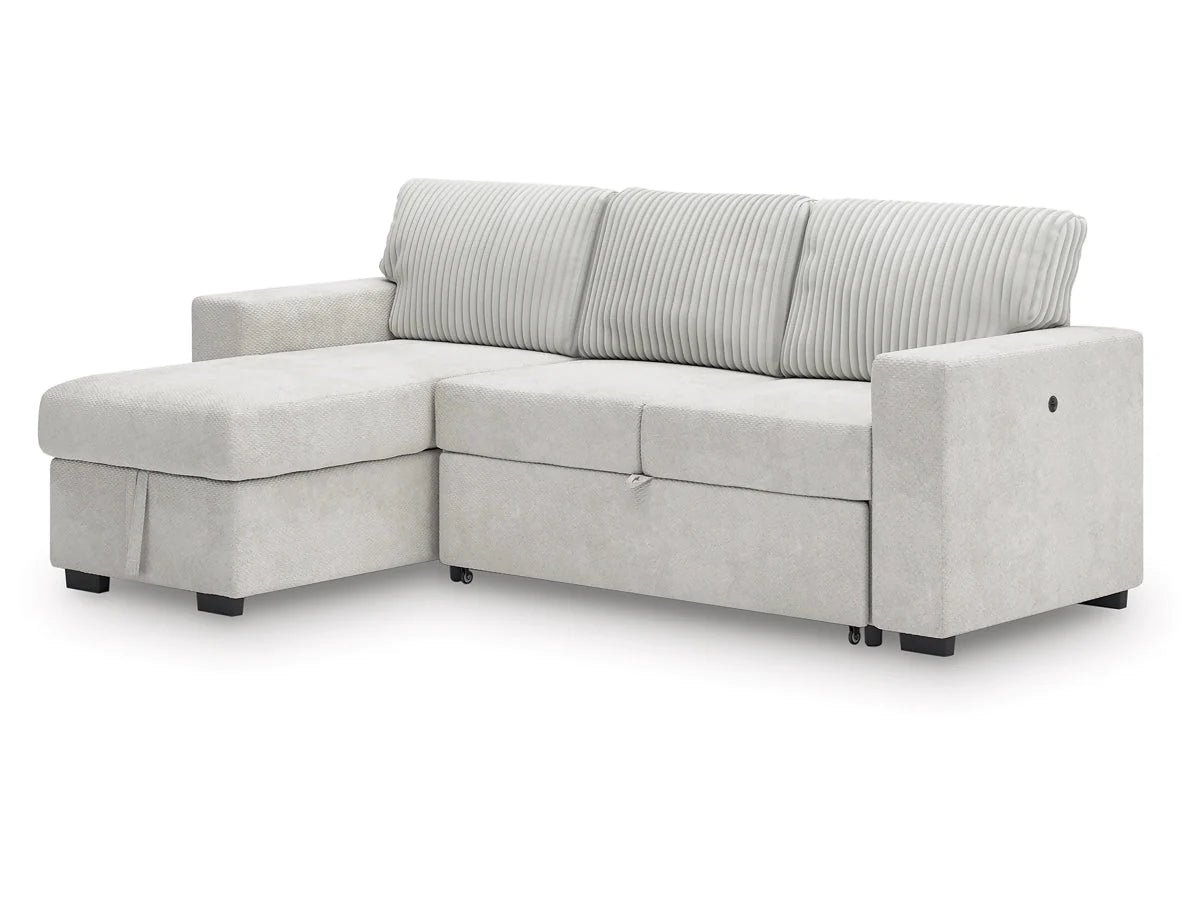 Poppleton 2-Piece Sectional with Pop Up Sleeper and Chaise