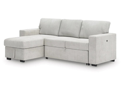 Poppleton 2-Piece Sectional with Pop Up Sleeper and Chaise