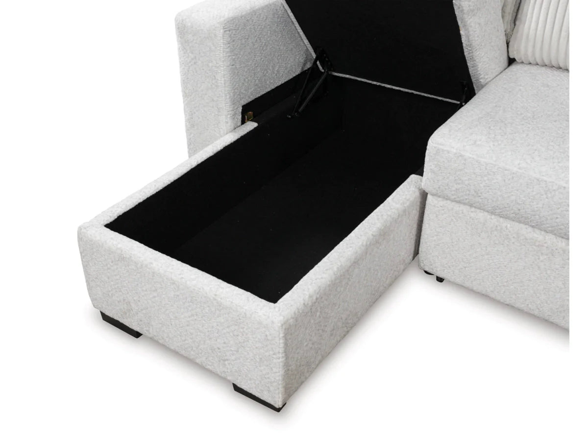 Poppleton 2-Piece Sectional with Pop Up Sleeper and Chaise