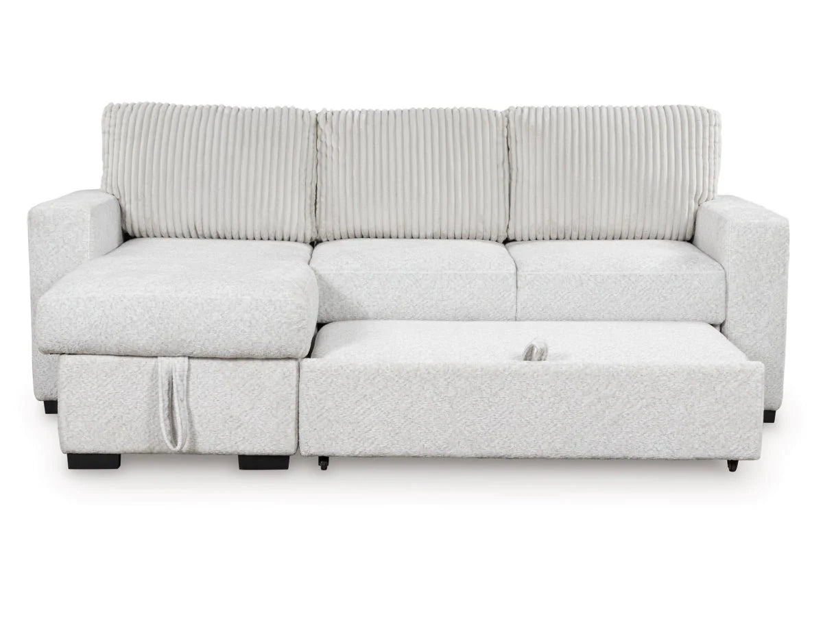Poppleton 2-Piece Sectional with Pop Up Sleeper and Chaise