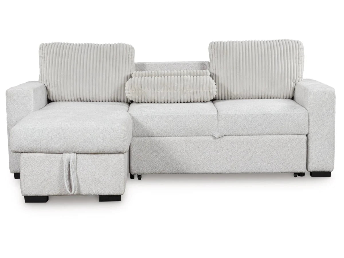 Poppleton 2-Piece Sectional with Pop Up Sleeper and Chaise