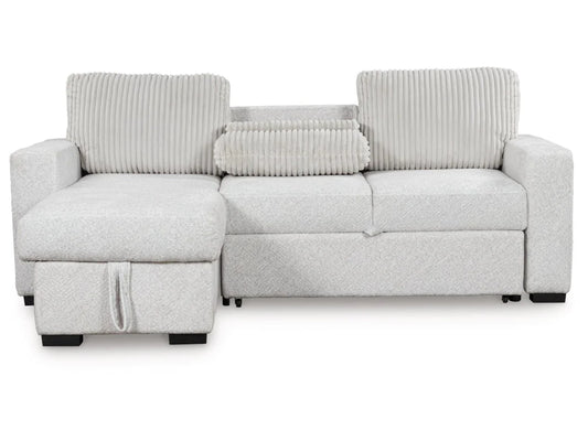 Poppleton 2-Piece Sectional with Pop Up Sleeper and Chaise